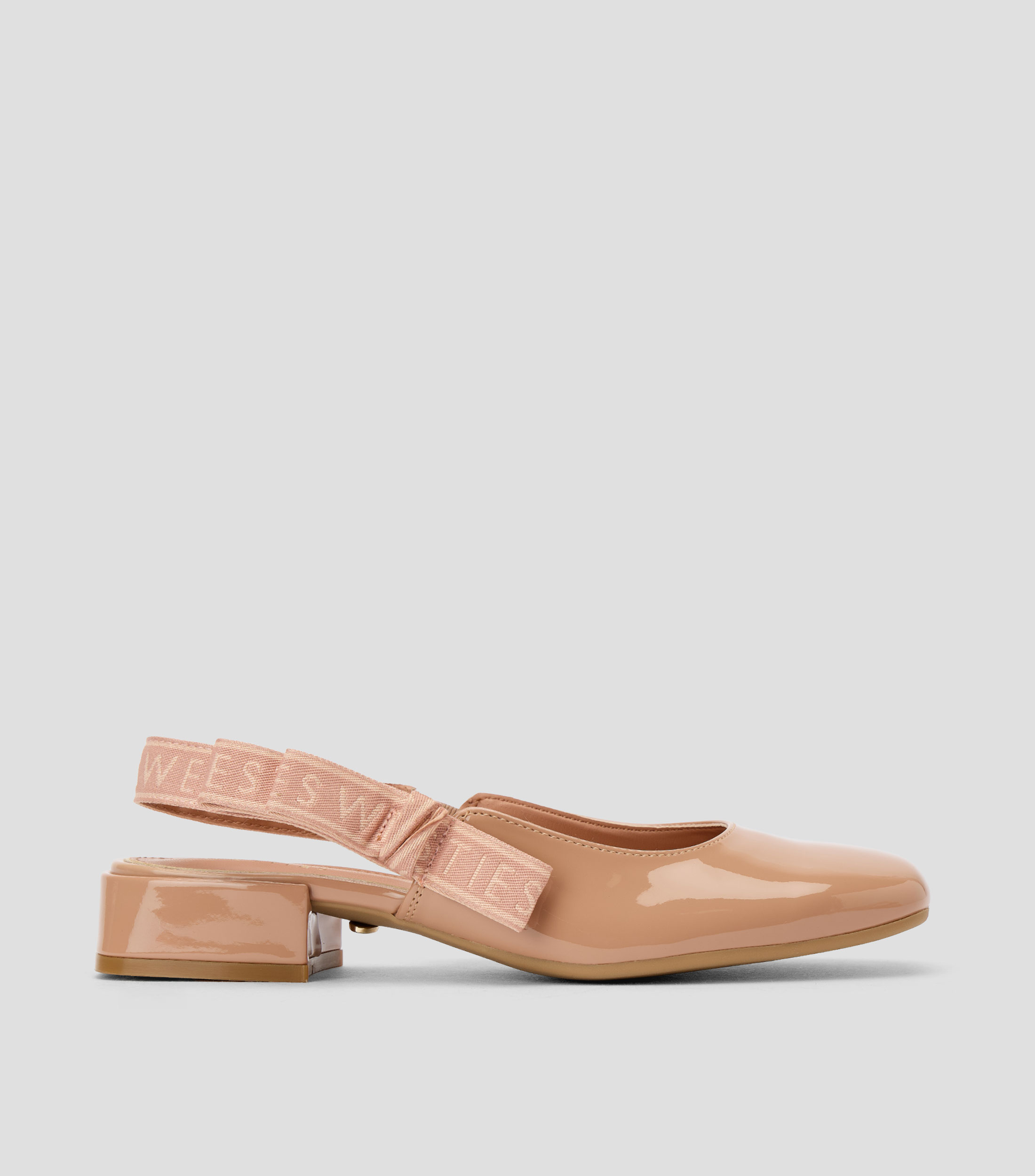Flats tacón bajo ancho Mujer